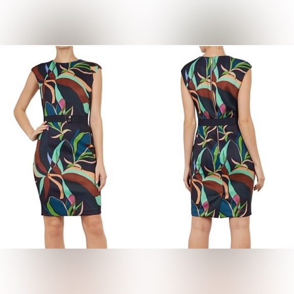 TED BAKER Adilyyn Bodycon Supernatural Dress Size 2 NWOT - Picture 1 of 13